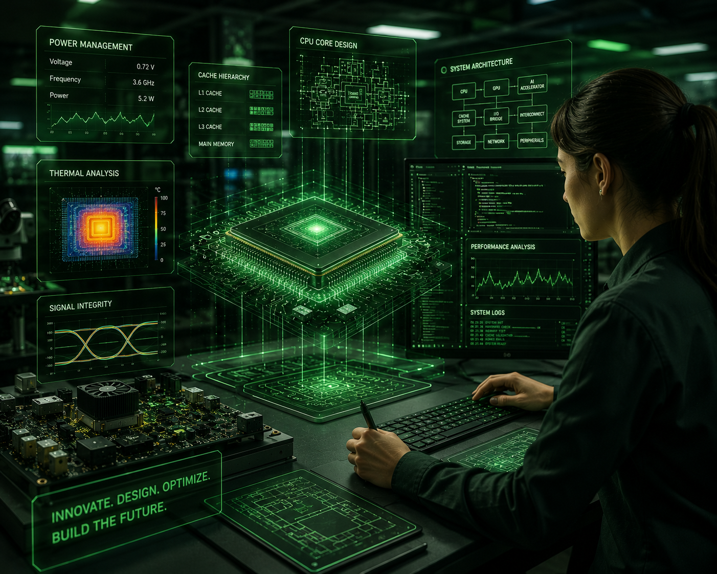 Hardware and systems architecture lab for BDT Apex engineering capabilities