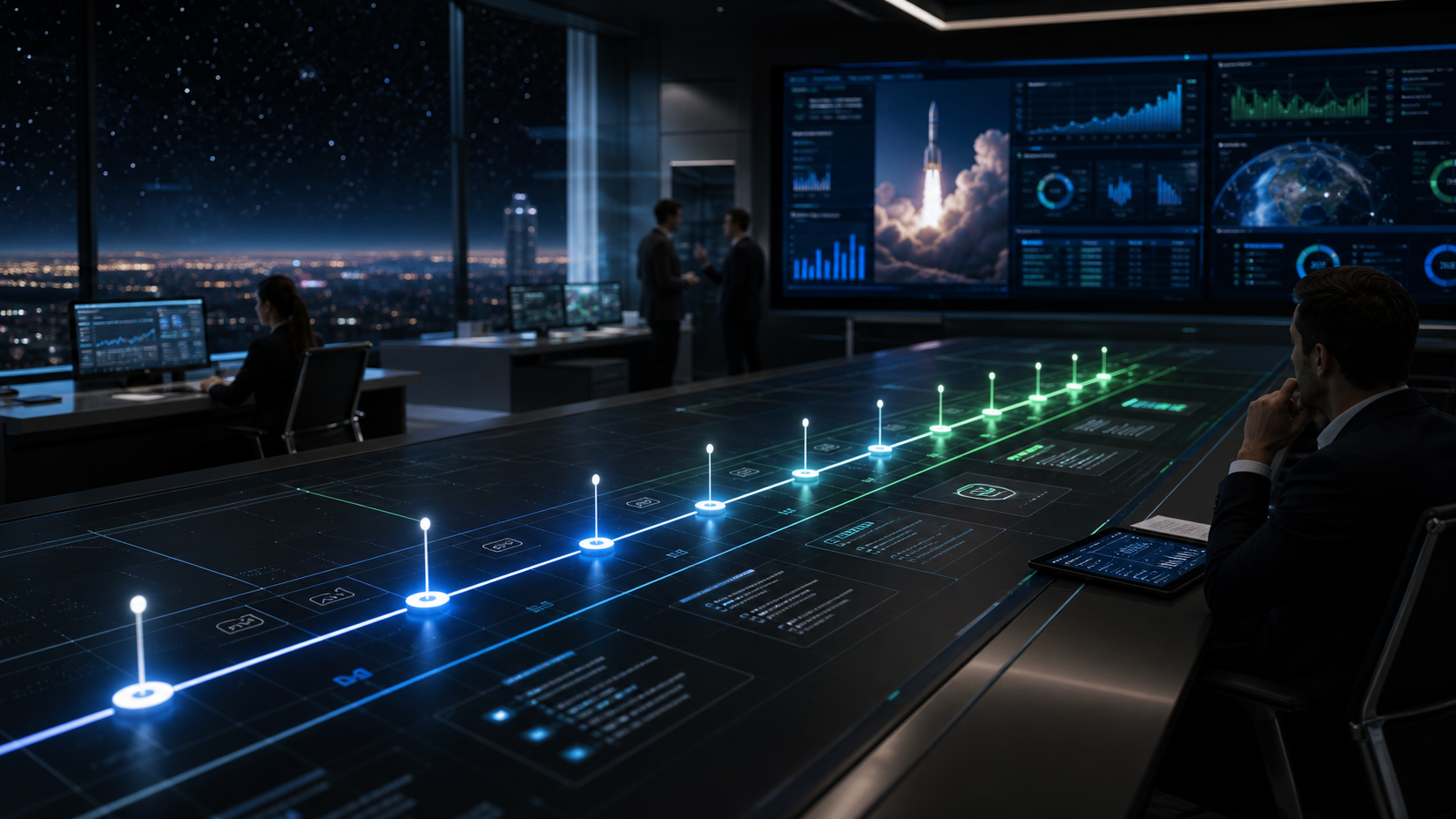 Public-company readiness roadmap visualization